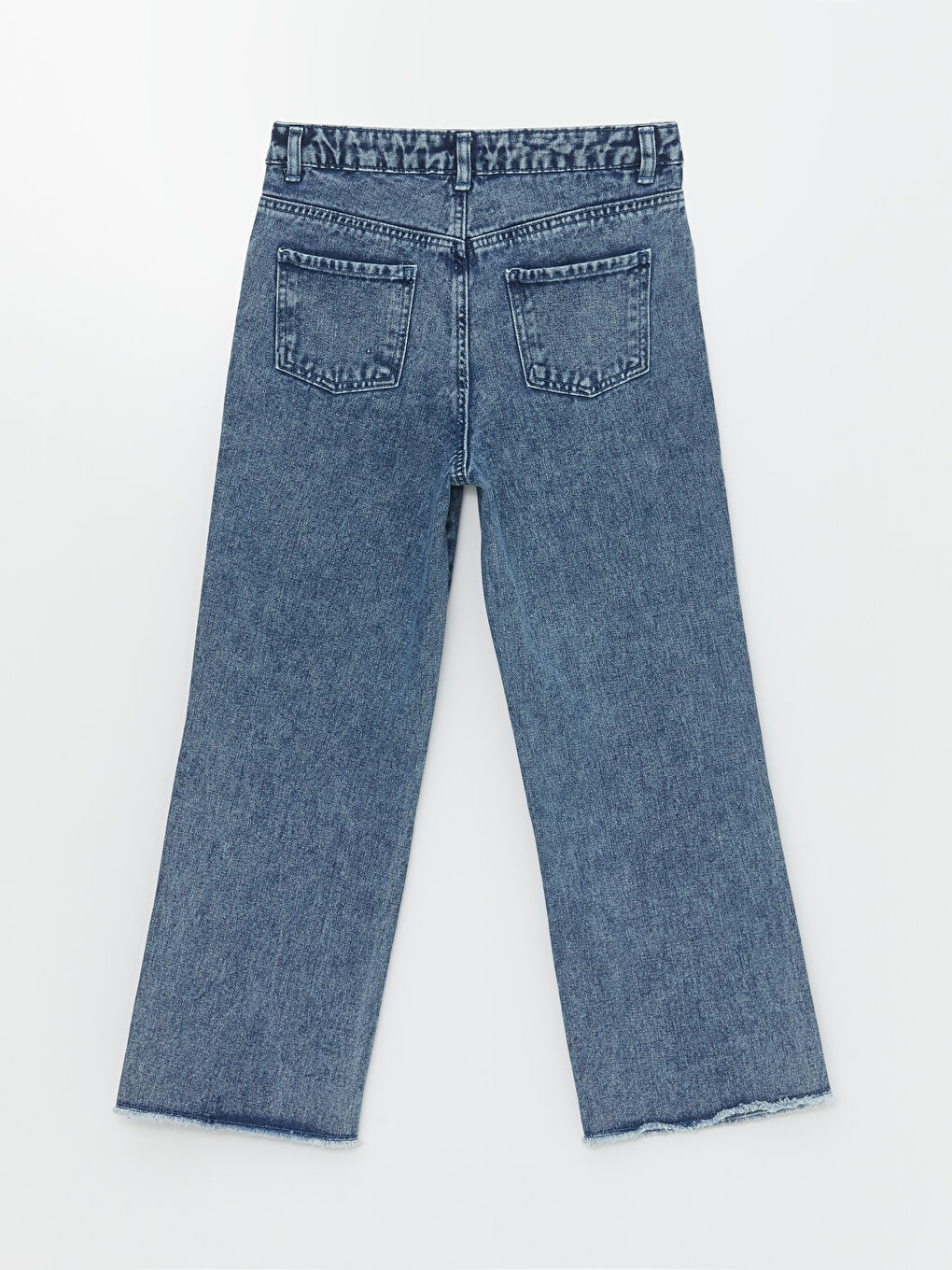 جينز بنات واسع الأرجل-1