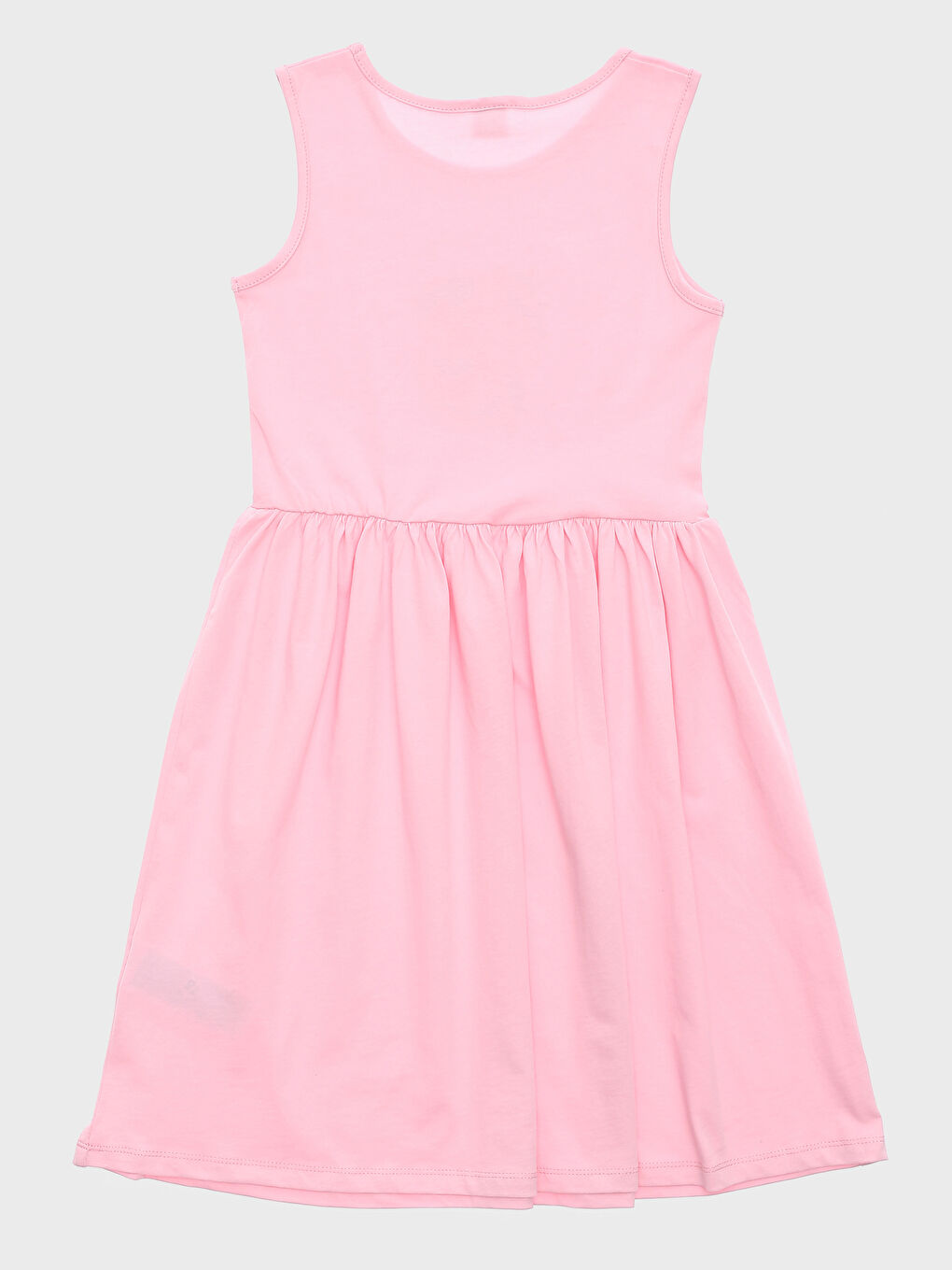 فستان للبنات بياقة دائرية-2