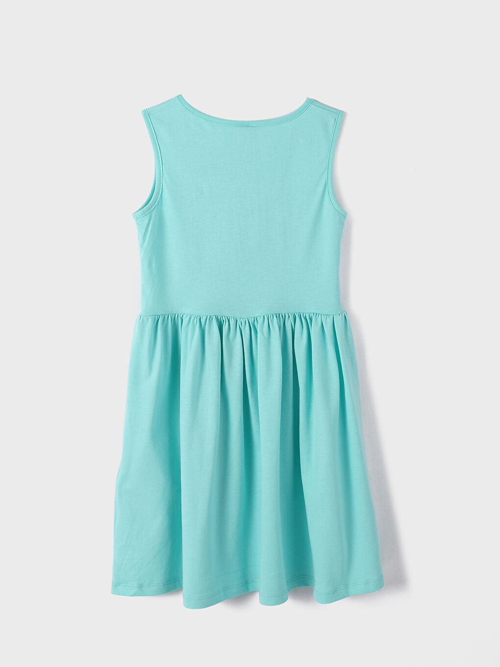 Crew Neck Girls' Dress-2