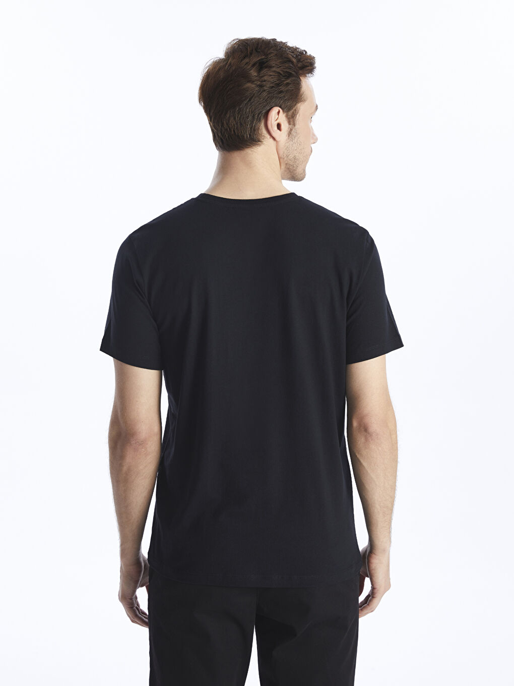 LCW ECO Crew Neck Short Sleeve Printed Combed Cotton Men's T-shirt -S4BQ66Z8-CVL