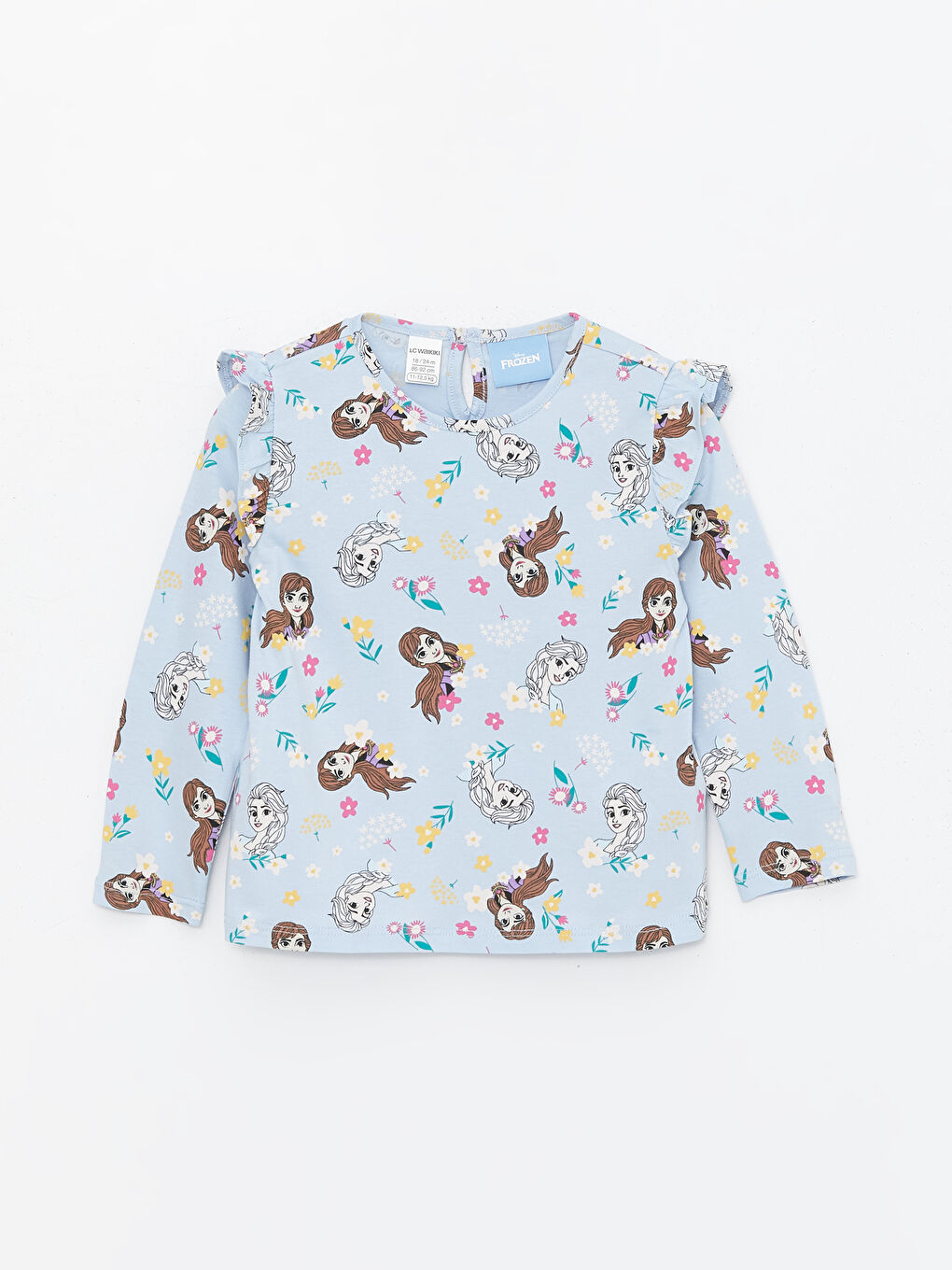 Crew Neck Long Sleeve Printed Baby Girls' T-Shirt -S4BQ68Z1-LQQ