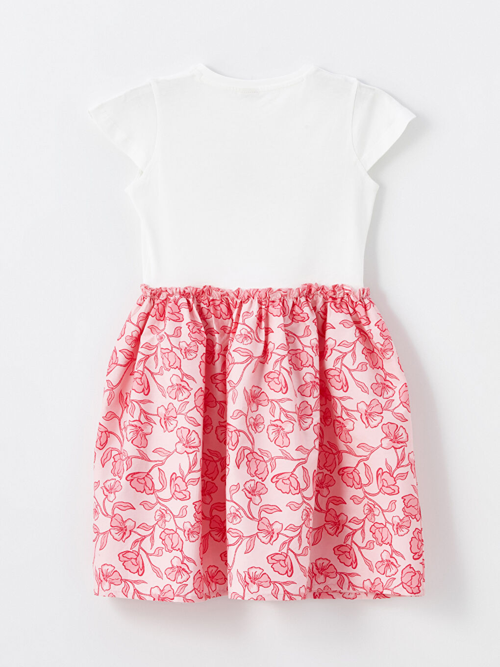 Crew Neck Floral Girls' Dress-2