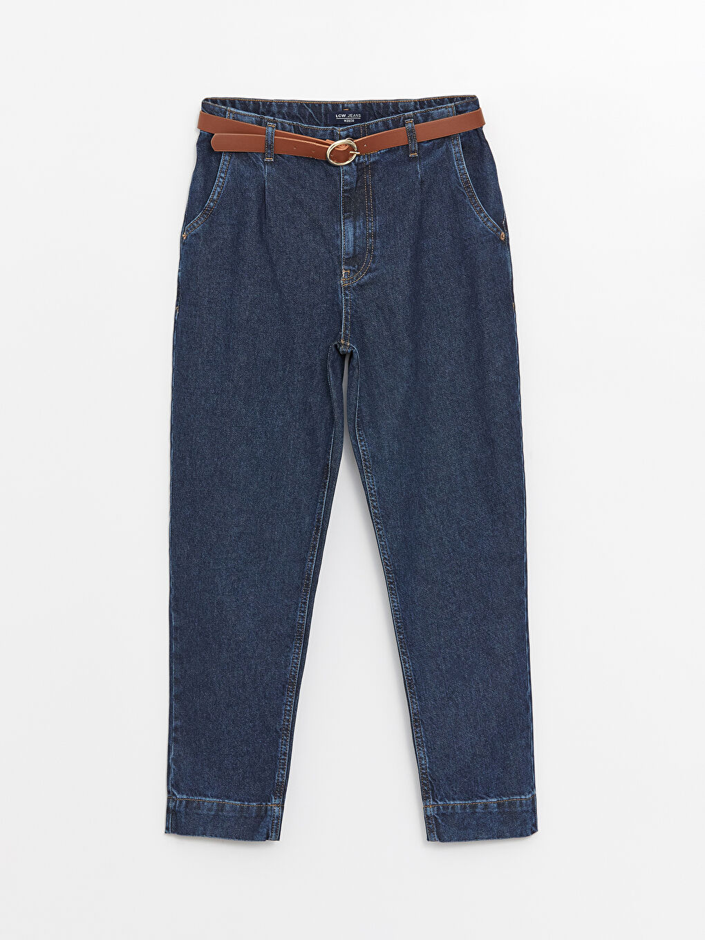 LC Waikiki Farmerke za žene sa kaišem, kroj mama fit -S4BQ86Z8-309
