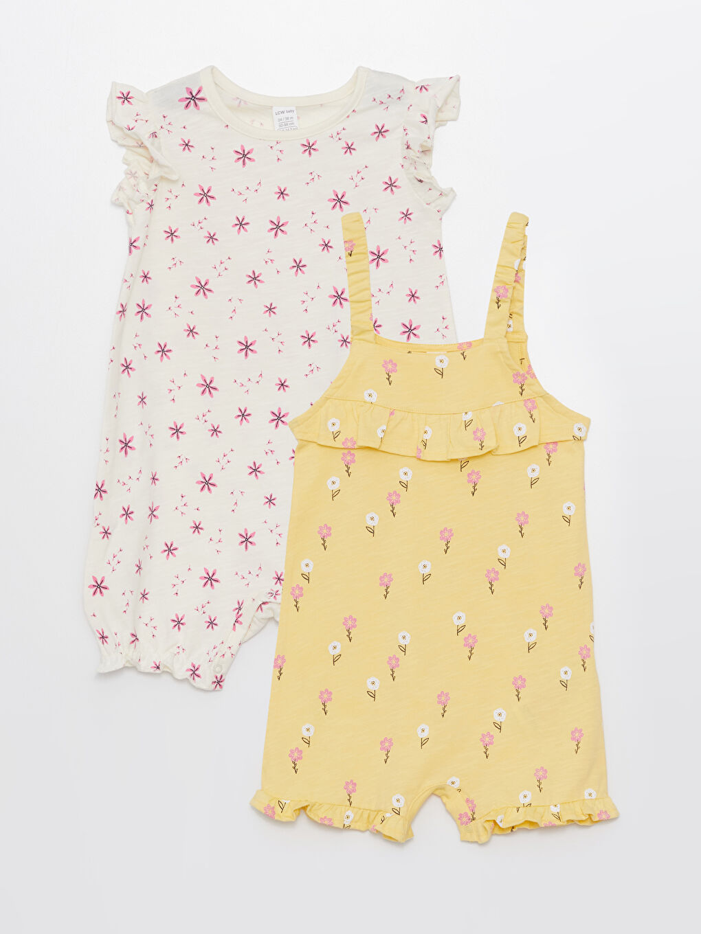 Crew Neck Baby Girls' Jumpsuit 2 Pack -S4BQ96Z1-LUG