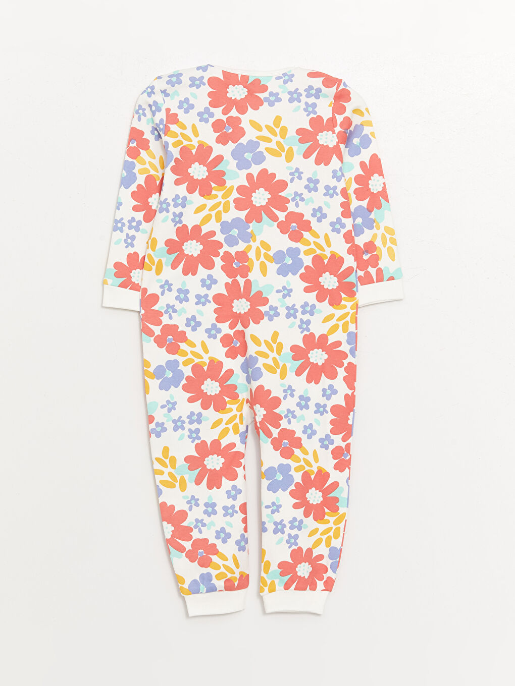 LCW baby Crew Neck Long Sleeve Printed Baby Girls Jumpsuit 2 Pack -S4BR08Z1-LSZ
