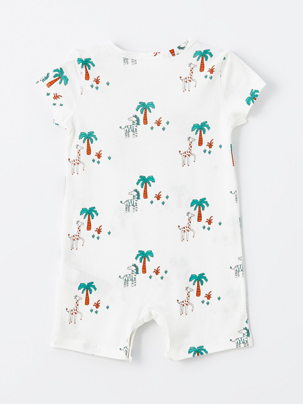 Crew Neck Printed Baby Boys' Jumpsuit 2 Pack -S4BR12Z1-GAS