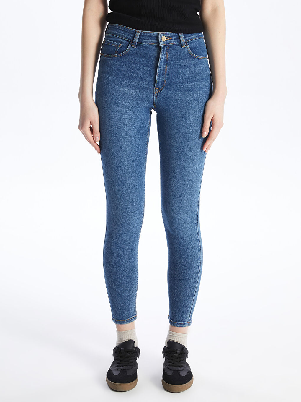 LCW Jeans İndigo Mercury Skinny Fit Kadın Jean Pantolon - 3