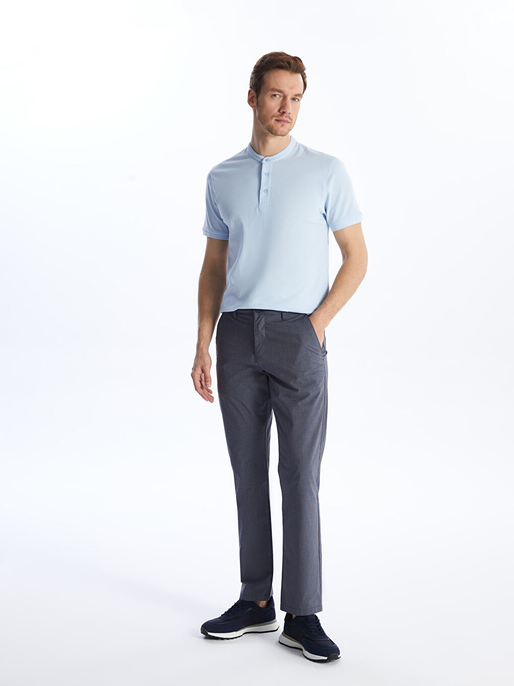 LCWAIKIKI Classic Παντελόνι Chino Κανονικής Εφαρμογής για Άνδρες -S4BR58Z8-LBF