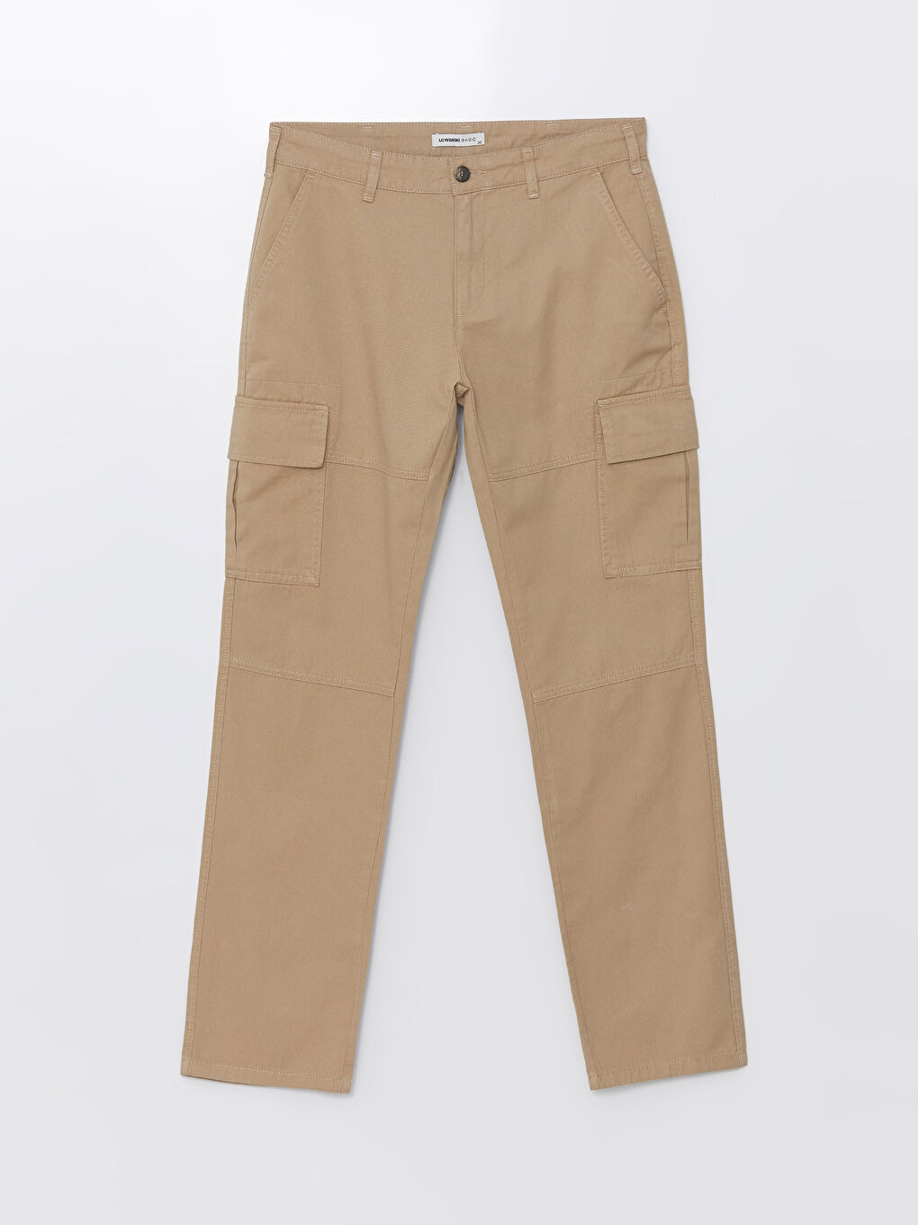 LCWAIKIKI Classic Bej Standart Kalıp Erkek Chino Pantolon - 4