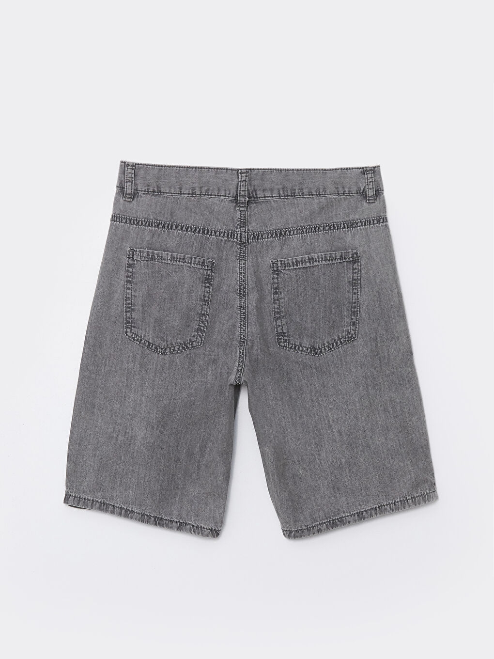 LCW Kids Gri Rodeo Basic Erkek Çocuk Jean Şort - 1