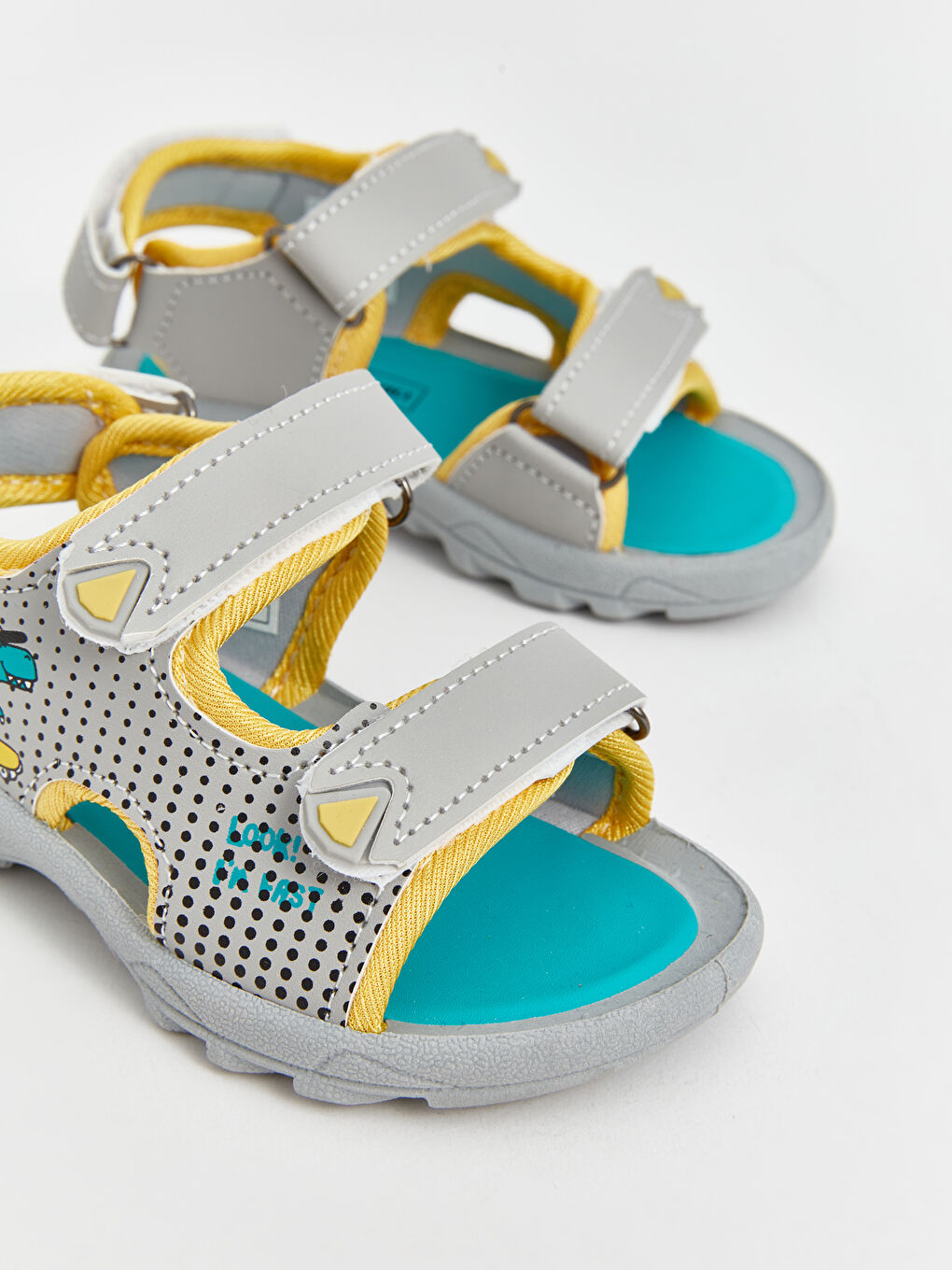 Hook and Loop Double Strap Baby Boys Sandals -S4BS29Z1-VD7