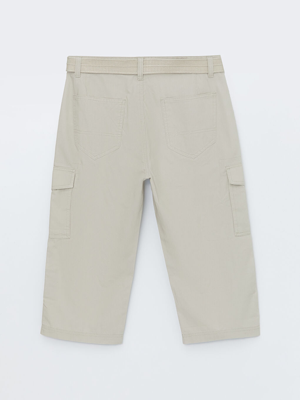 Bej Standart Kalıp Erkek Roller Şort-6