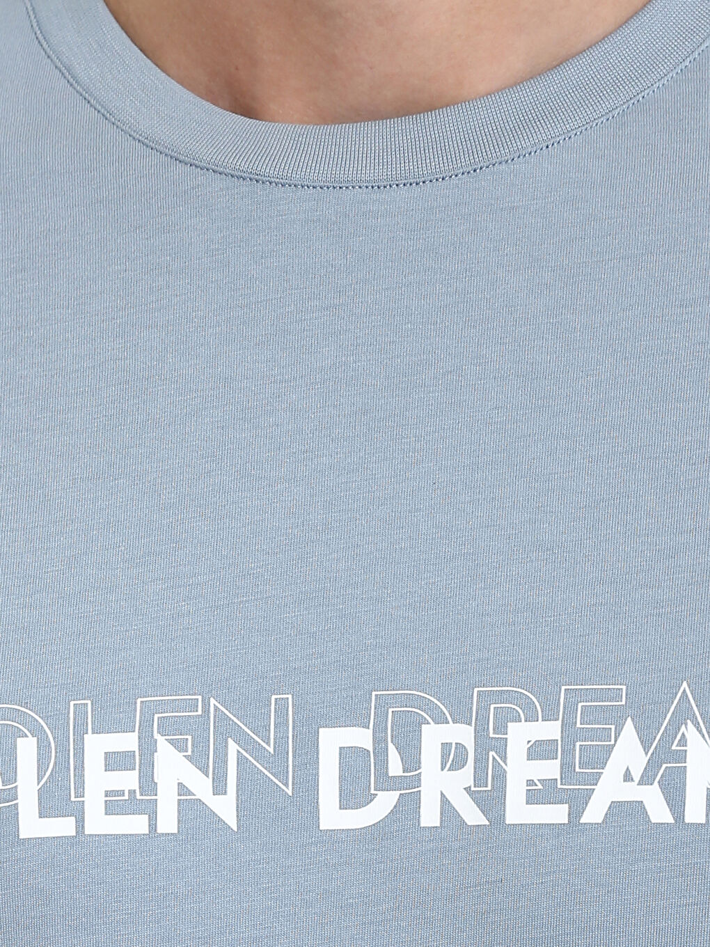 Crew Neck Short Sleeve Printed Combed Cotton Men's T-shirt-2