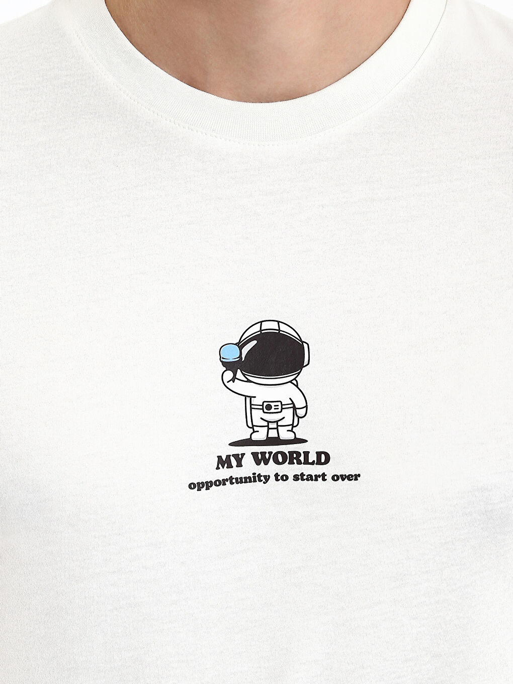 تي شيرت رجال كم قصير كول مدور مطبوع قطن ممشط-4