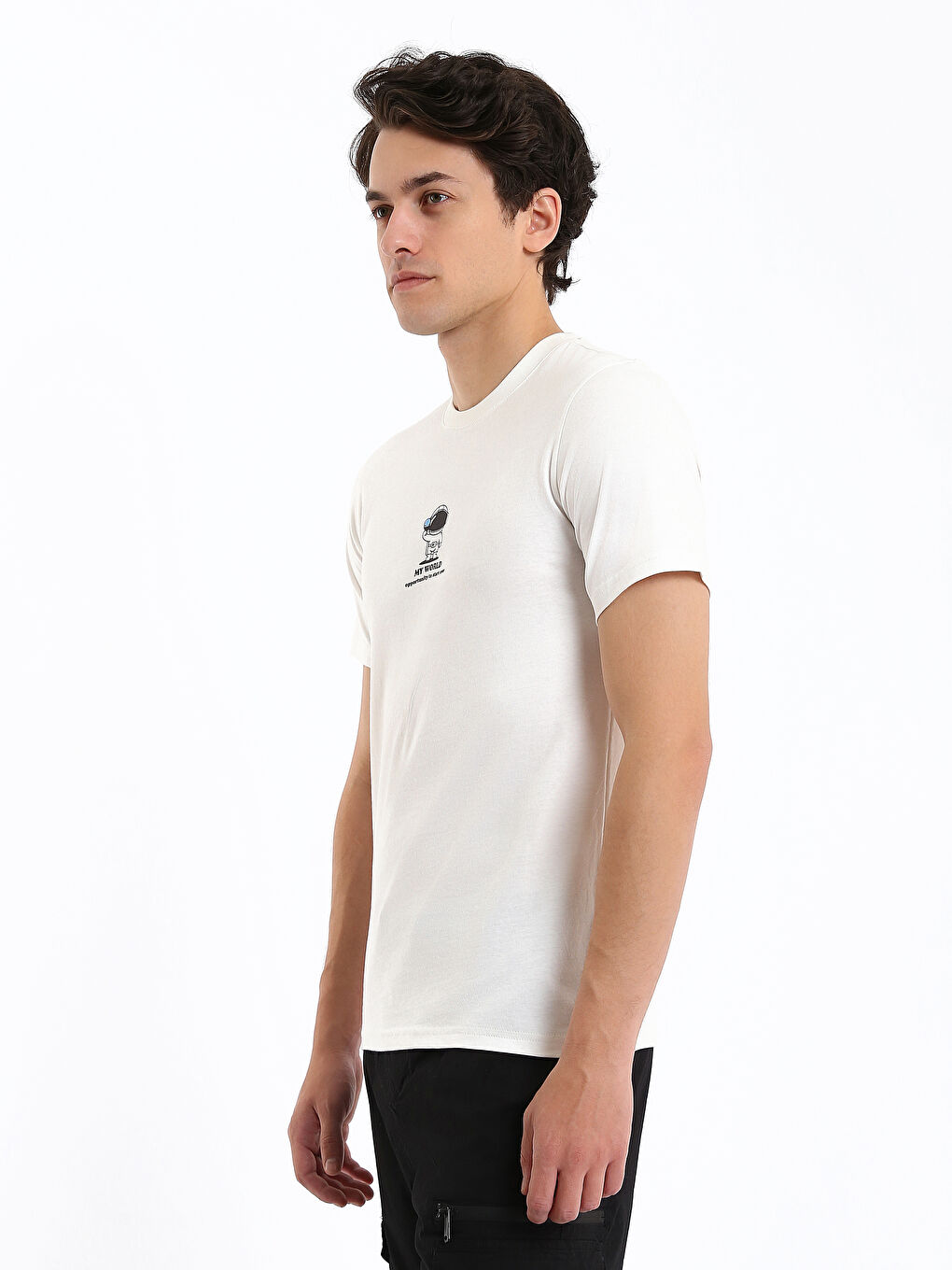 تي شيرت رجال كم قصير كول مدور مطبوع قطن ممشط-6