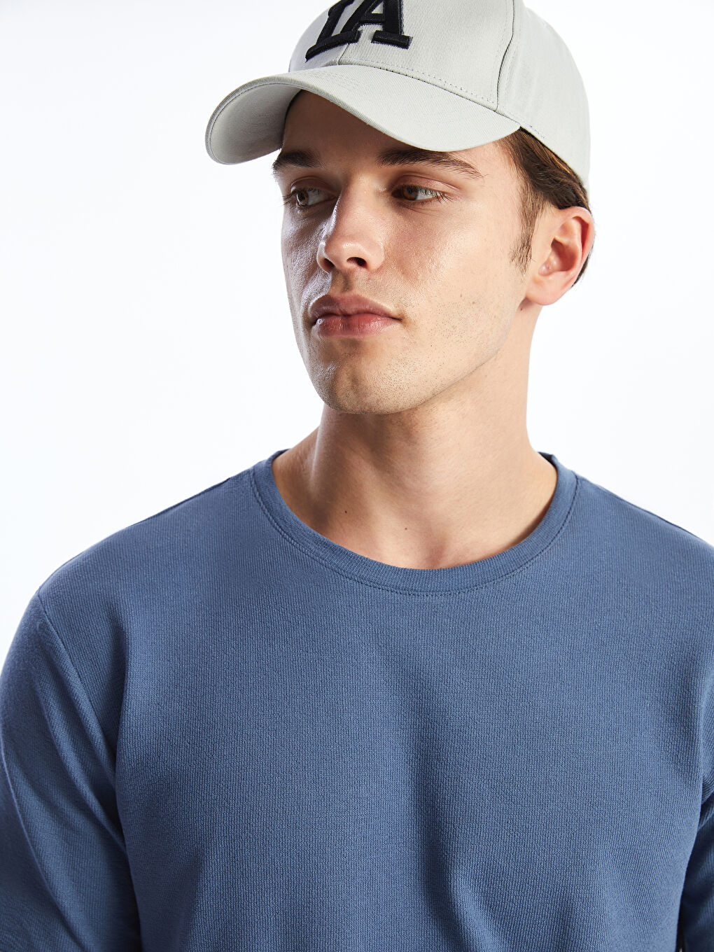 Crew Neck Short Sleeve Men's T-shirt -S4BS68Z8-VLD