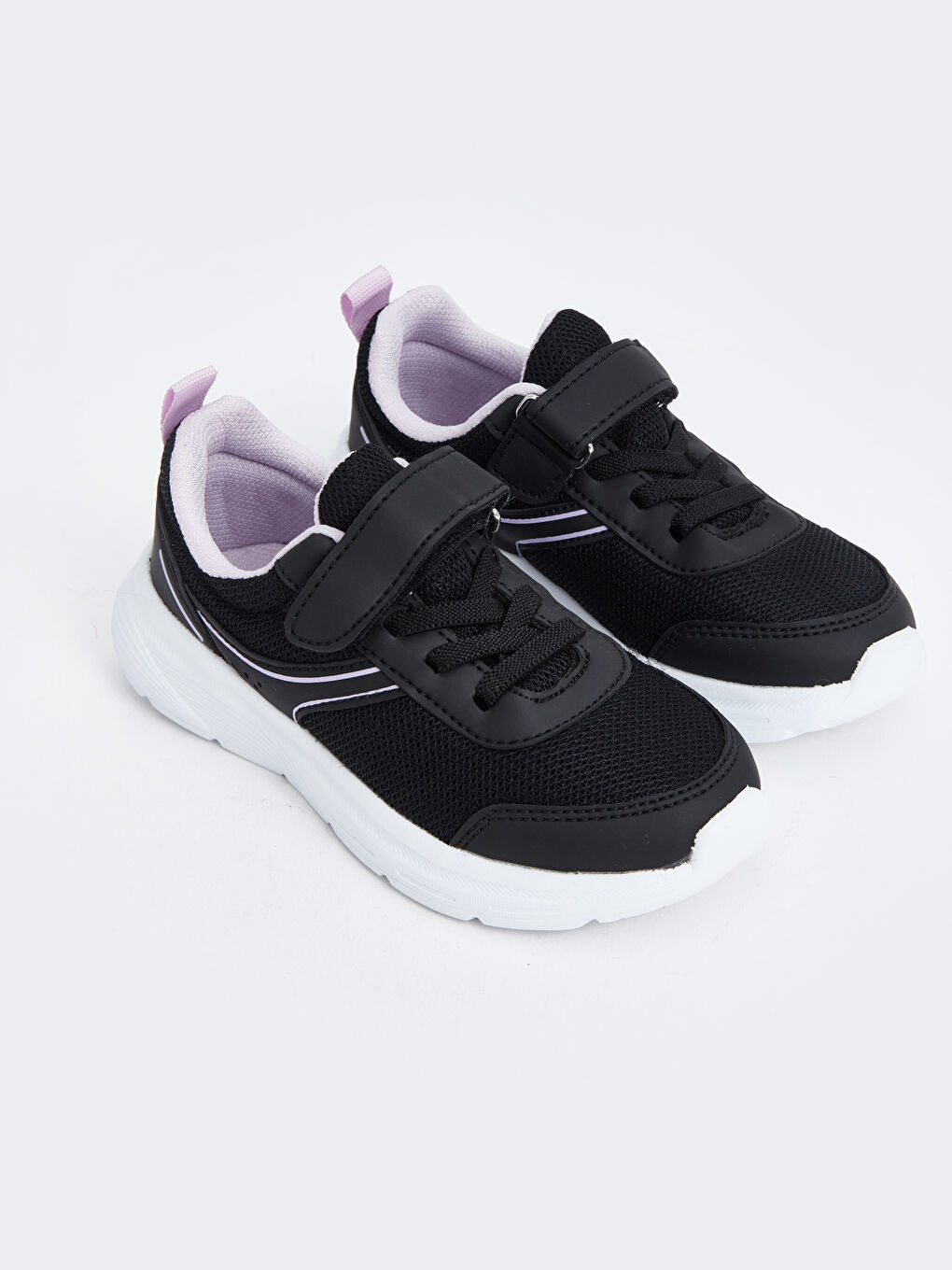 Mesh Detailed Printed Girl's Active Sneakers -S4BS89Z4-RQL