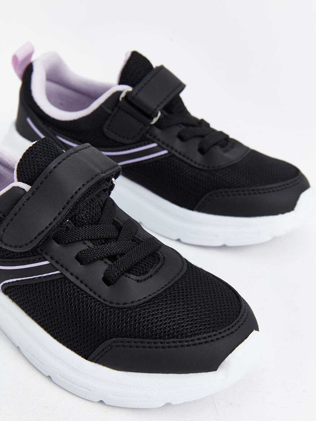 Mesh Detailed Printed Girl's Active Sneakers -S4BS89Z4-RQL