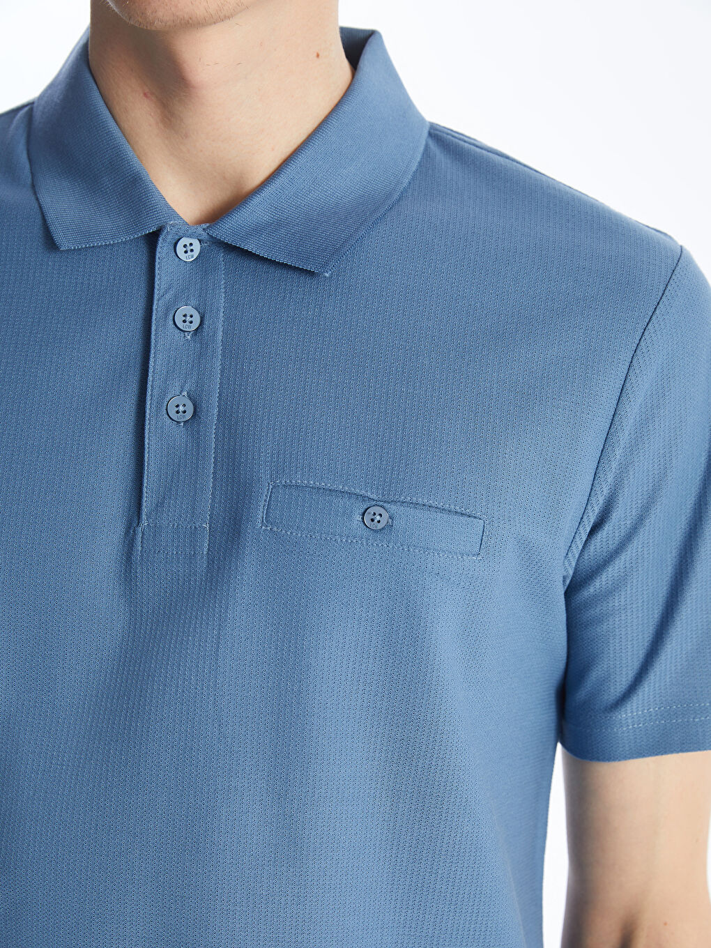 Polo Yaka Kısa Kollu Erkek Tişört-3