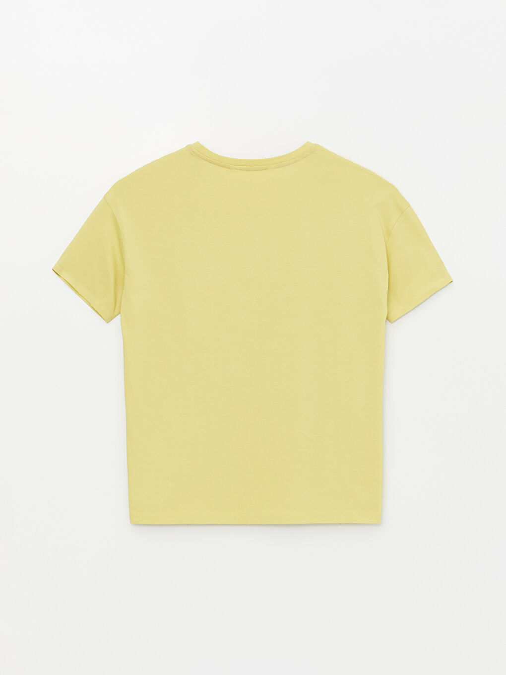 Yeşil Bisiklet Yaka Baskılı Kısa Kollu Kadın Pijama Üst-1