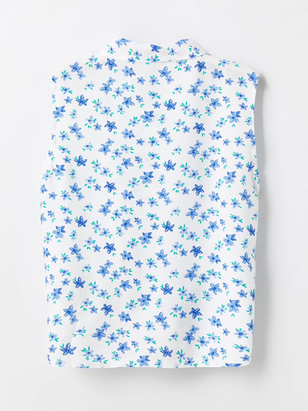 Patterned Girls' Crop Shirt -S4BU15Z4-LU7