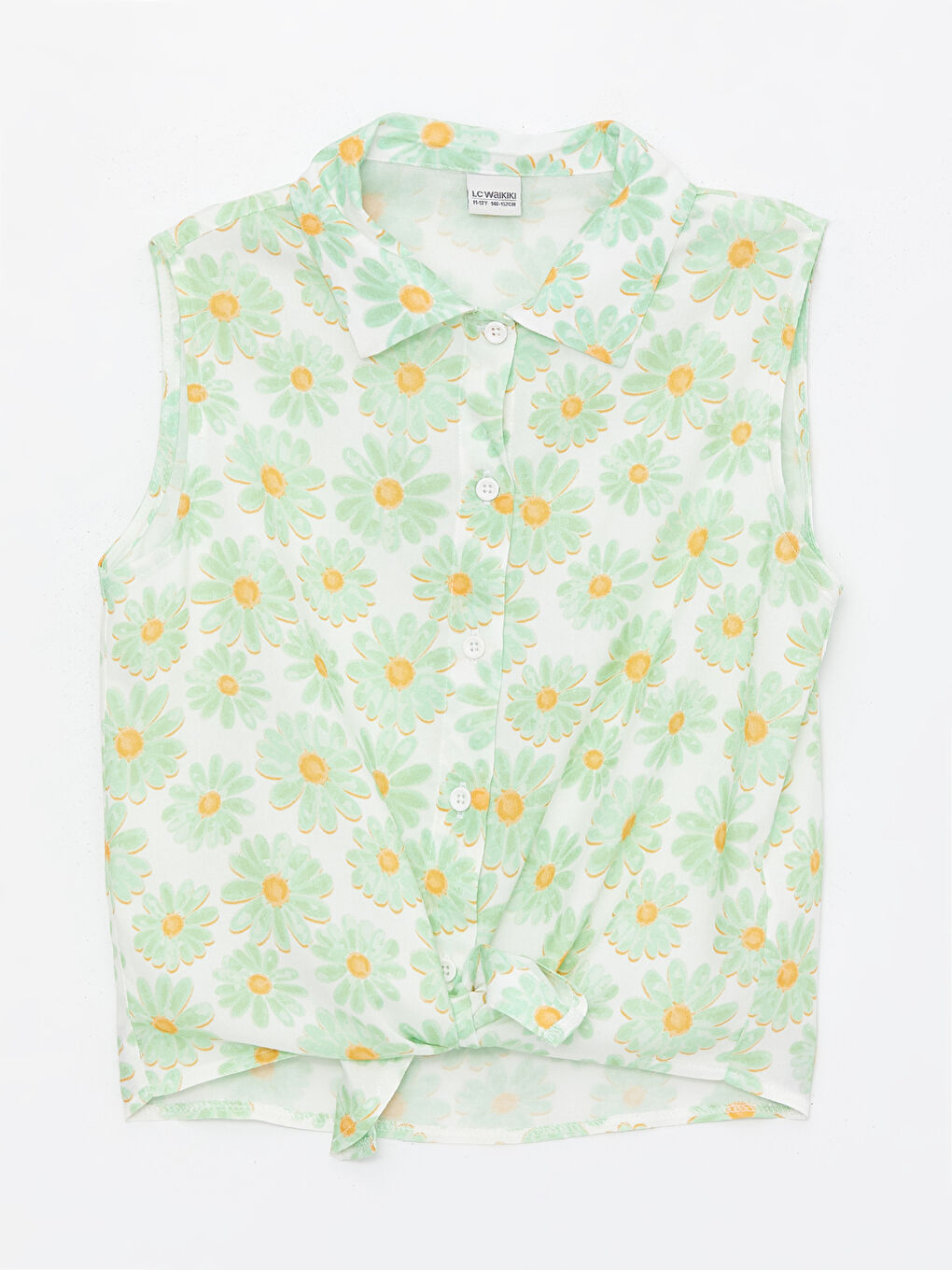 ნიმუშიანი გოგონებისთვის ქროფ პერანგი