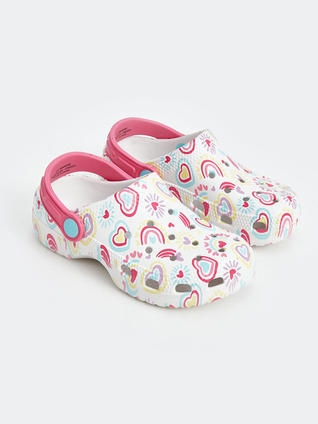 Қыздарға арналған принтті жағажай сандалдары