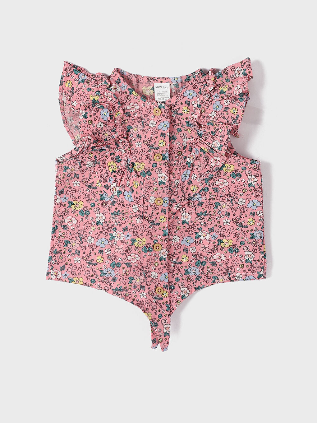 Crew Neck Patterned Baby Girls' Blouse -S4BV61Z1-LT4