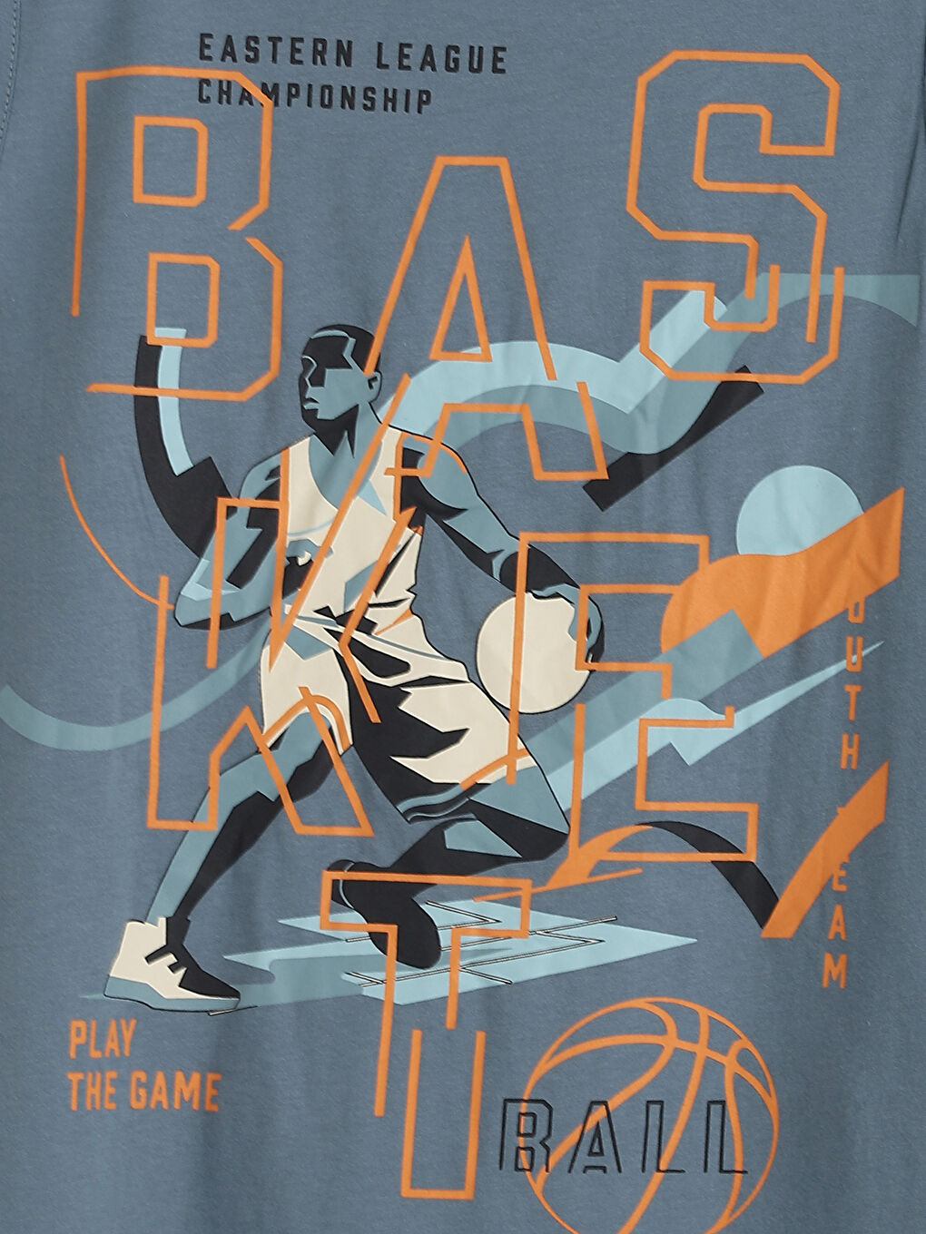 قميص داخلي بدون أكمام ياقة دائرية واسع للأولاد-2