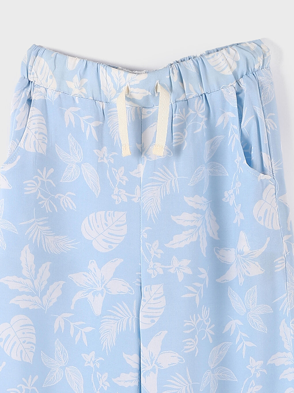 Pantalon Imprimé à Taille Élastiquée pour Filles-2