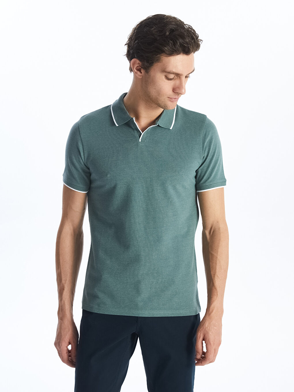 Tricou cu Guler Polo și Mânecă Scurtă pentru Bărbați