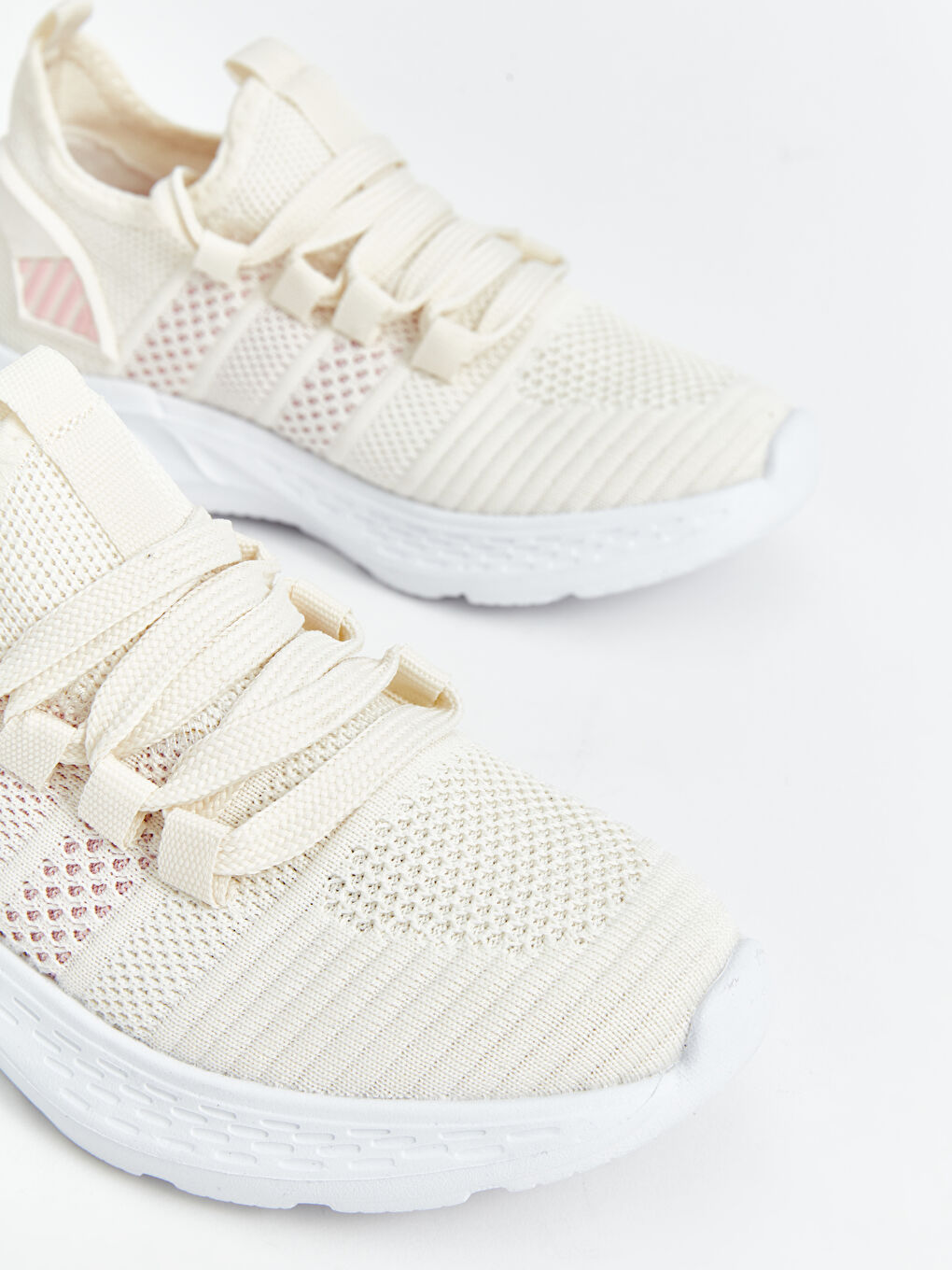 Mesh Detailed Lace-Up Girl Trainers -S4BY44Z4-Q6K