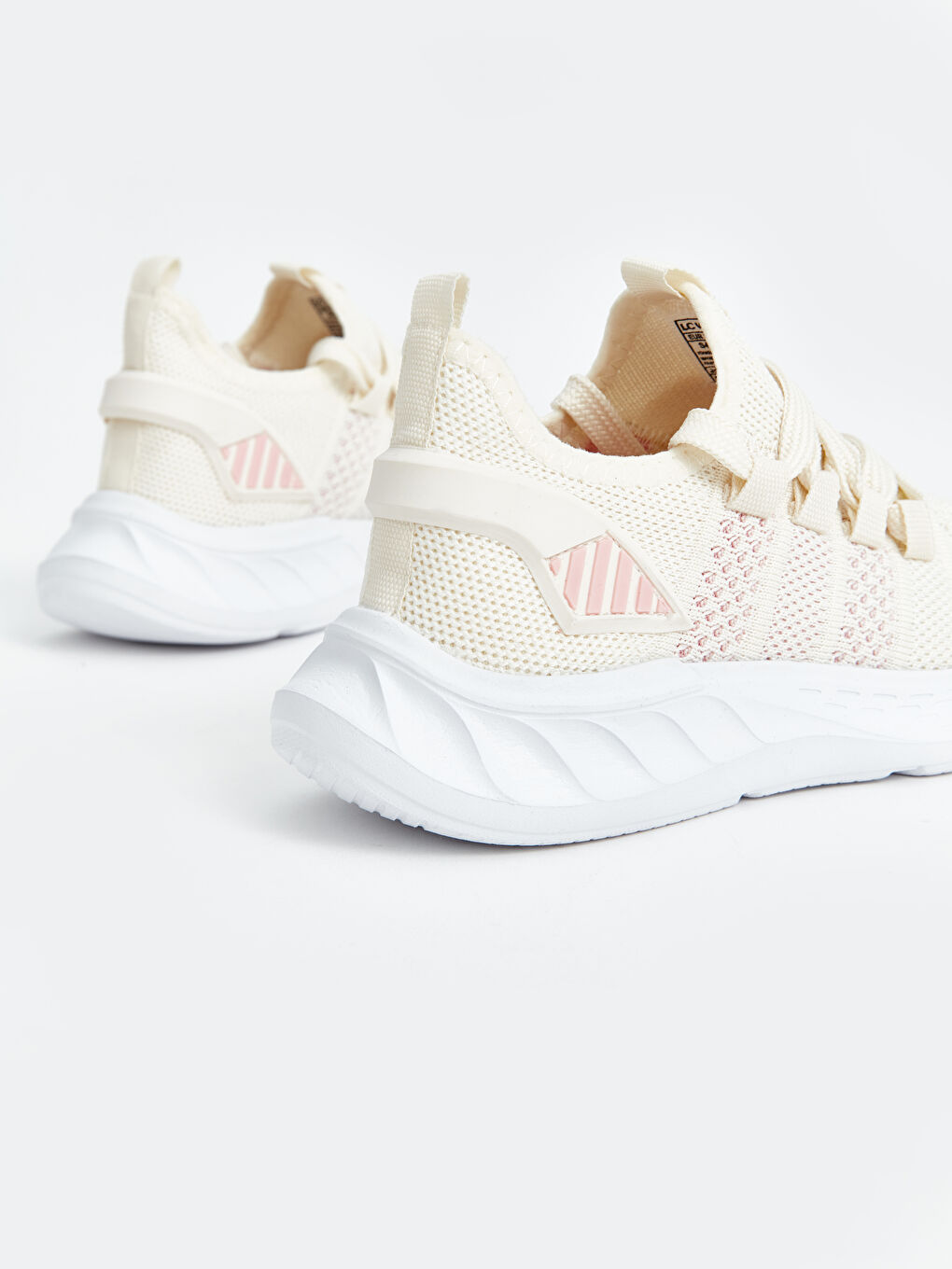 Mesh Detailed Lace-Up Girl Trainers -S4BY44Z4-Q6K