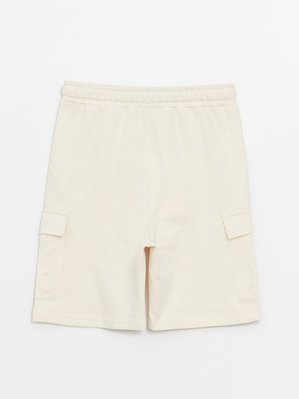 Elastic Waist Basic Boys' Cargo Shorts-1