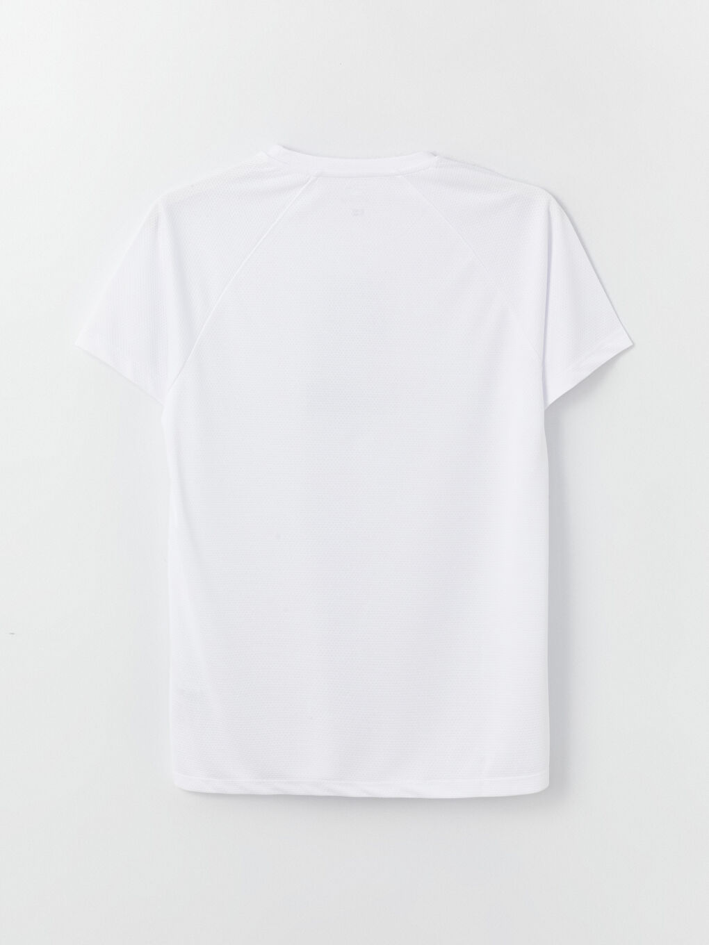 Beyaz Bisiklet Yaka Kısa Kollu Baskılı Erkek Tişört-6