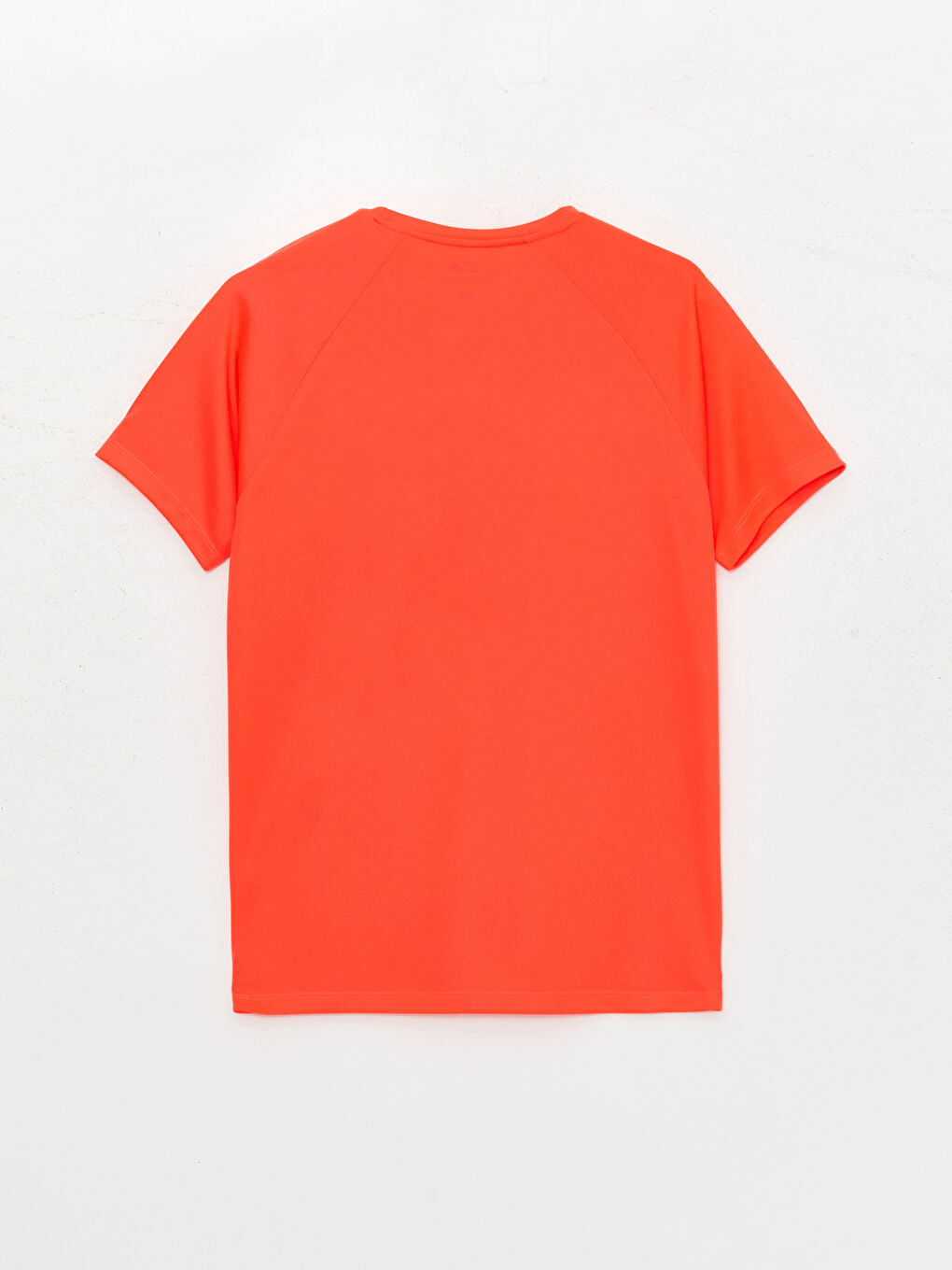 Turuncu Bisiklet Yaka Kısa Kollu Baskılı Erkek Tişört-6