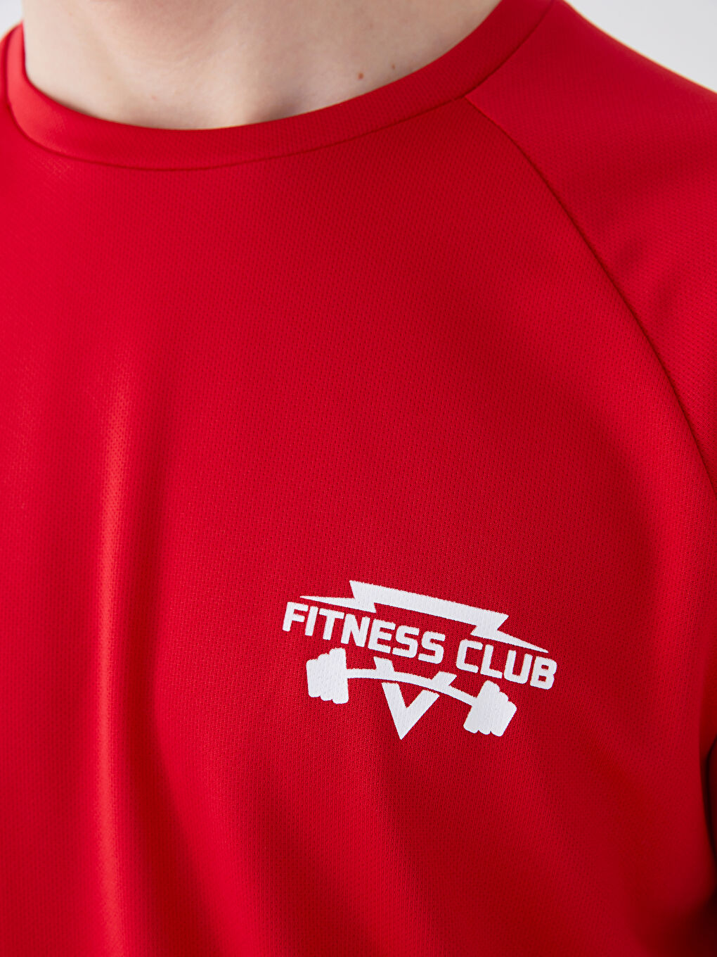 Bordo Bisiklet Yaka Kısa Kollu Baskılı Erkek Tişört-3