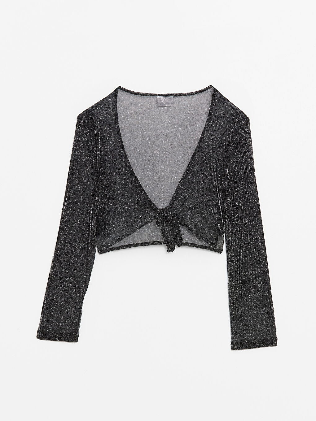 Karışık V Yaka Parlak Görünümlü Kadın Kimono-1