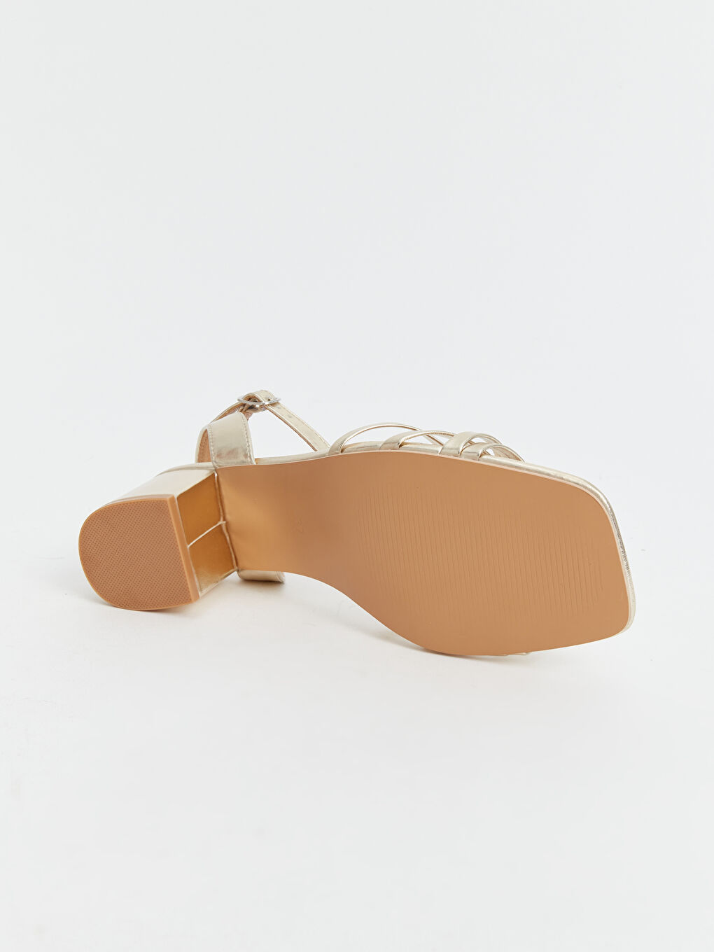 Әйелдерге арналған бір баулы тобықтағы ілмекті биік өкшелі аяқ киім-3