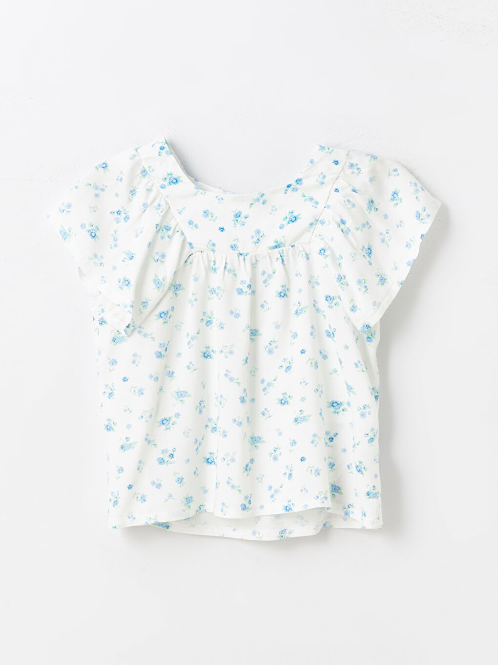 Ekru Bisiklet Yaka Kız Çocuk Bluz ve Pantolon-1