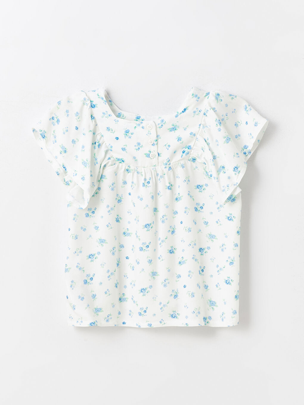 Ekru Bisiklet Yaka Kız Çocuk Bluz ve Pantolon-3