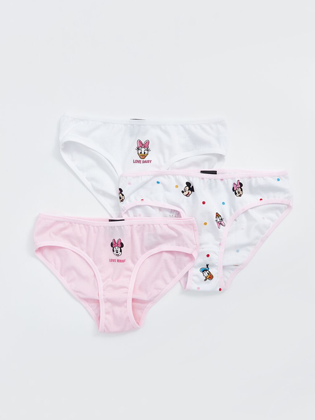 LCW Kids Pembe Minnie Mouse Baskılı Kız Çocuk Külot 3'lü