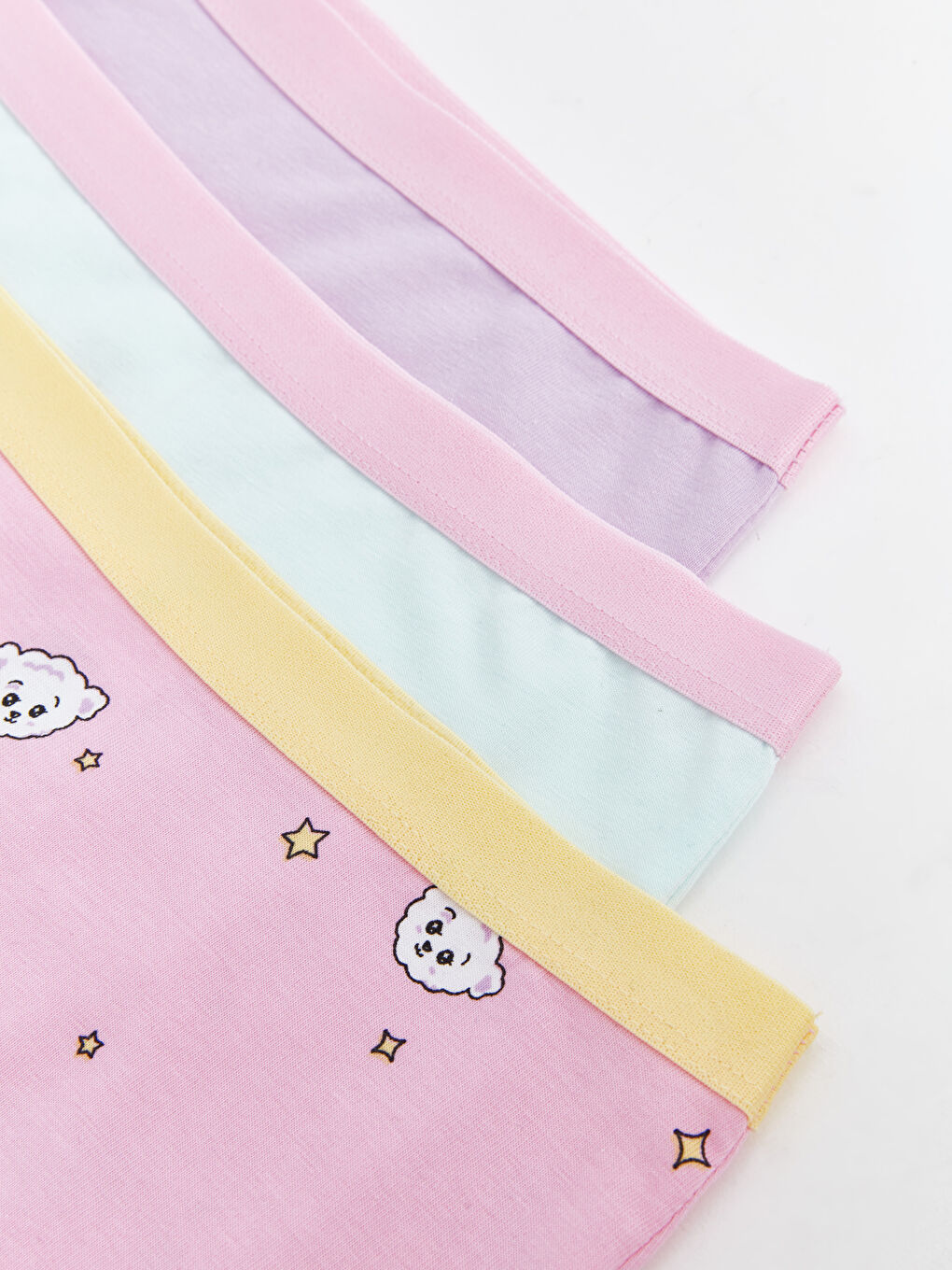 سراويل بوكسر مطبوعة للبنات - ٣ قطع-2