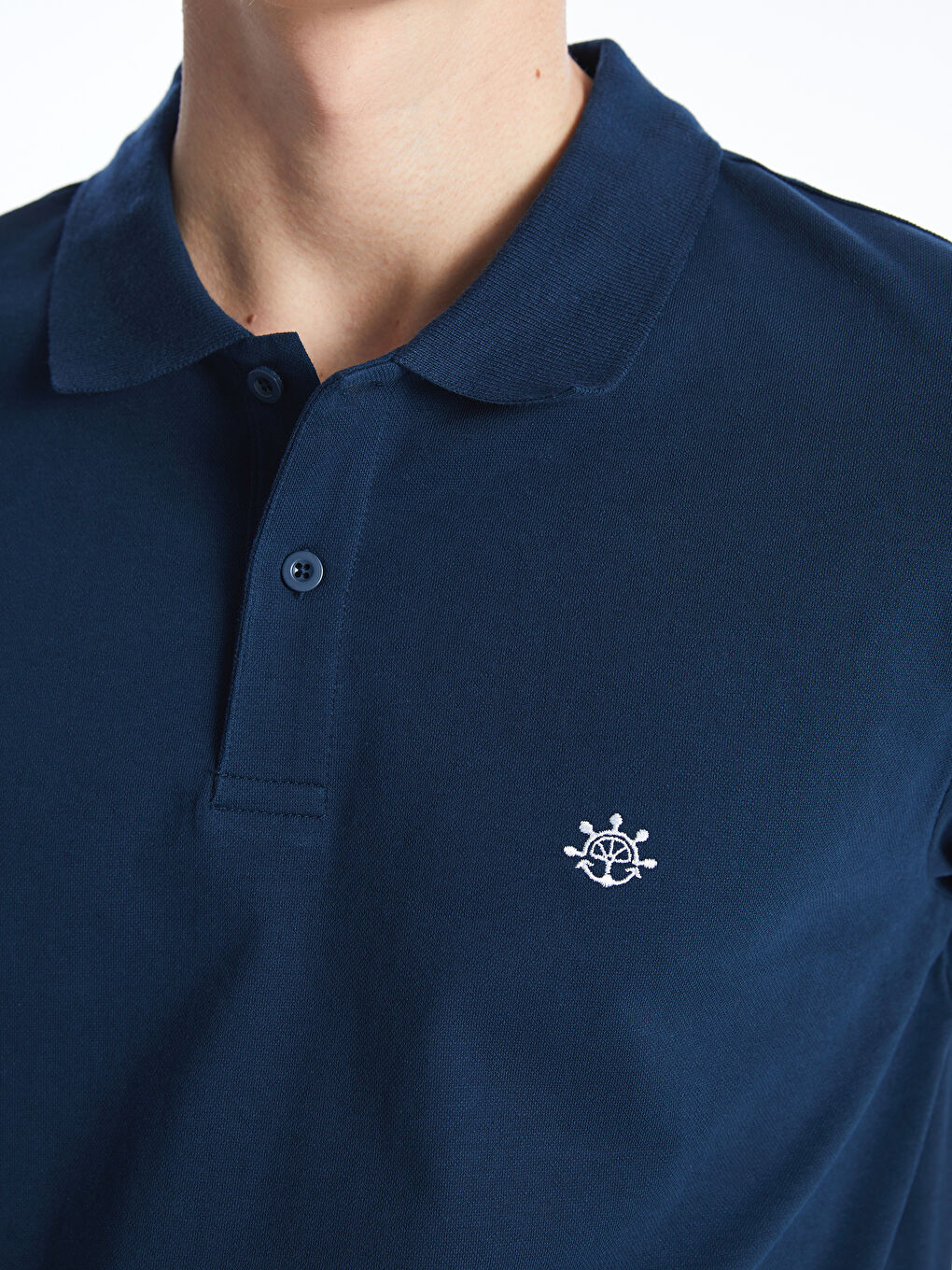 Polo Neck Short Sleeve Pique Men's T-Shirt-2