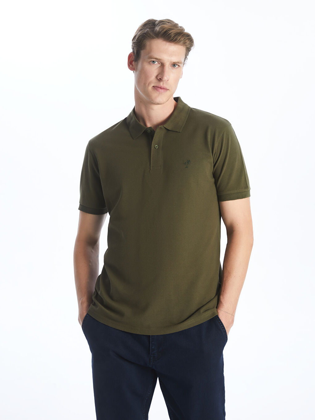LCW ECO Polo Neck Short Sleeve Pique Men's T-Shirt -S4CC50Z8-Y1H