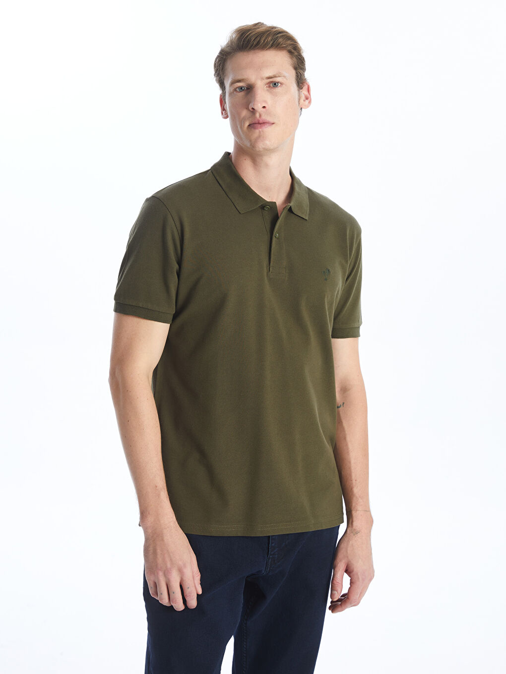 LCW ECO Polo Neck Short Sleeve Pique Men's T-Shirt -S4CC50Z8-Y1H