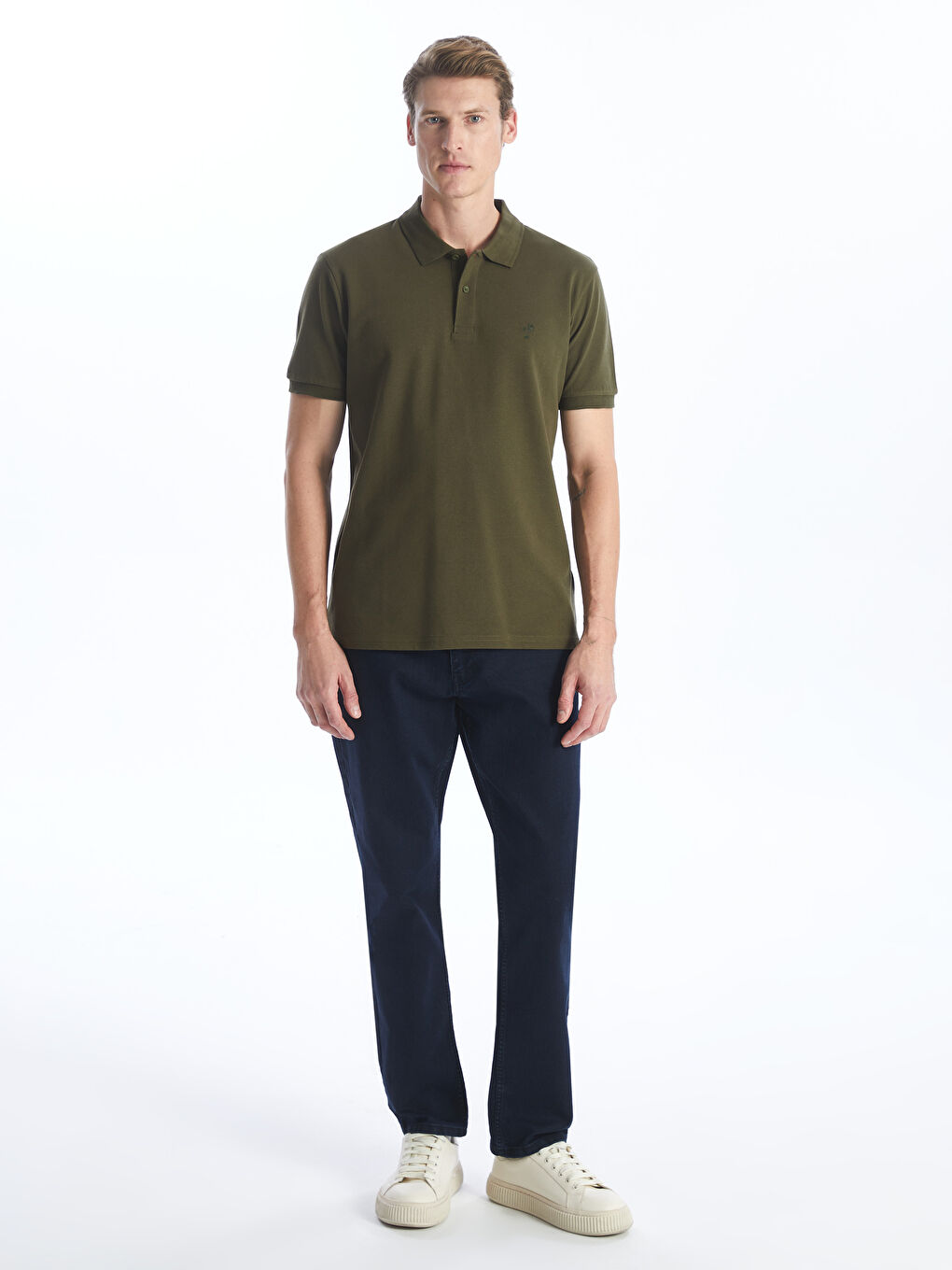 LCW ECO Polo Neck Short Sleeve Pique Men's T-Shirt -S4CC50Z8-Y1H