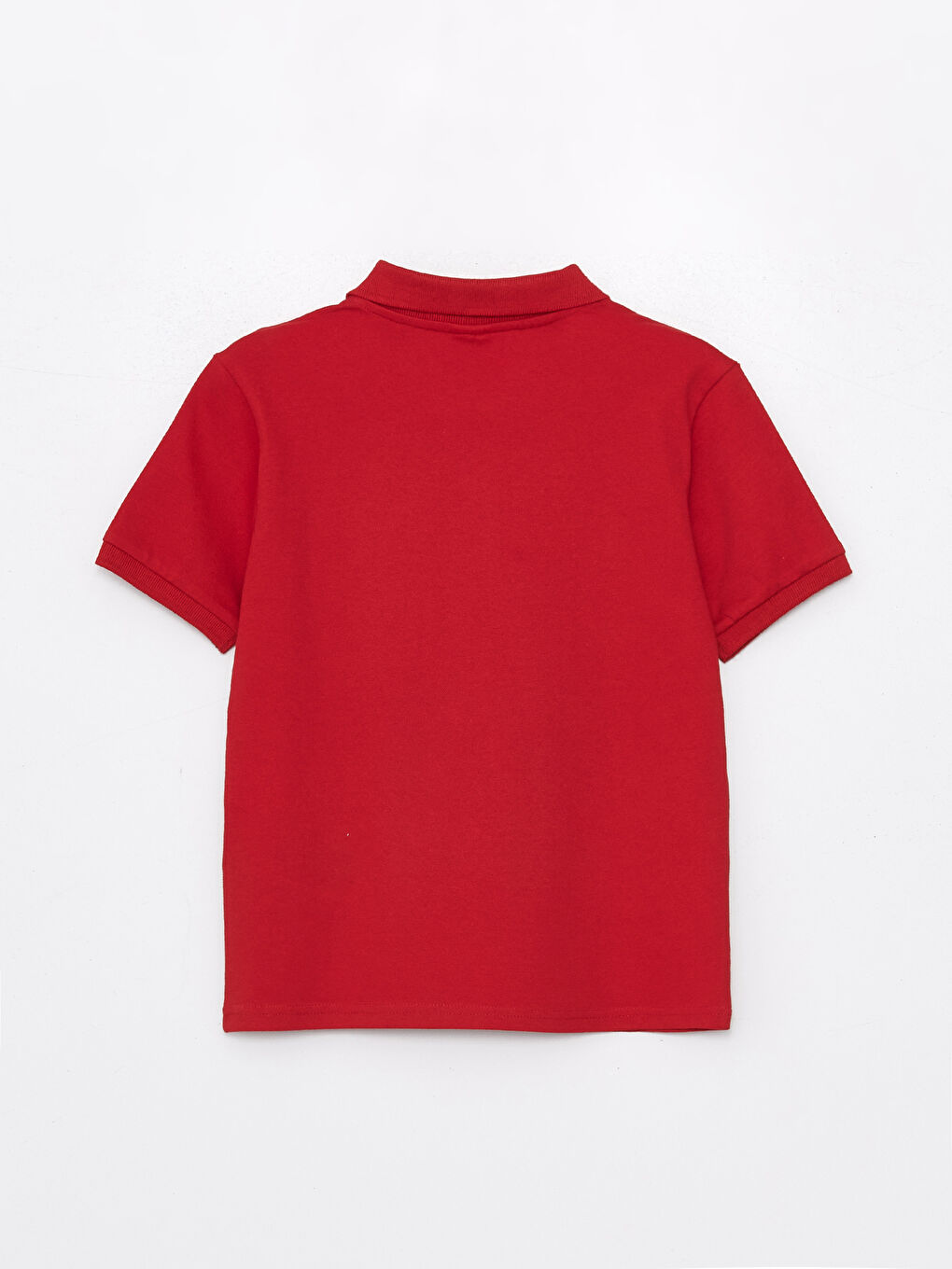 تيشيرت ياقة بولو مطبوع كم قصير للأولاد-1