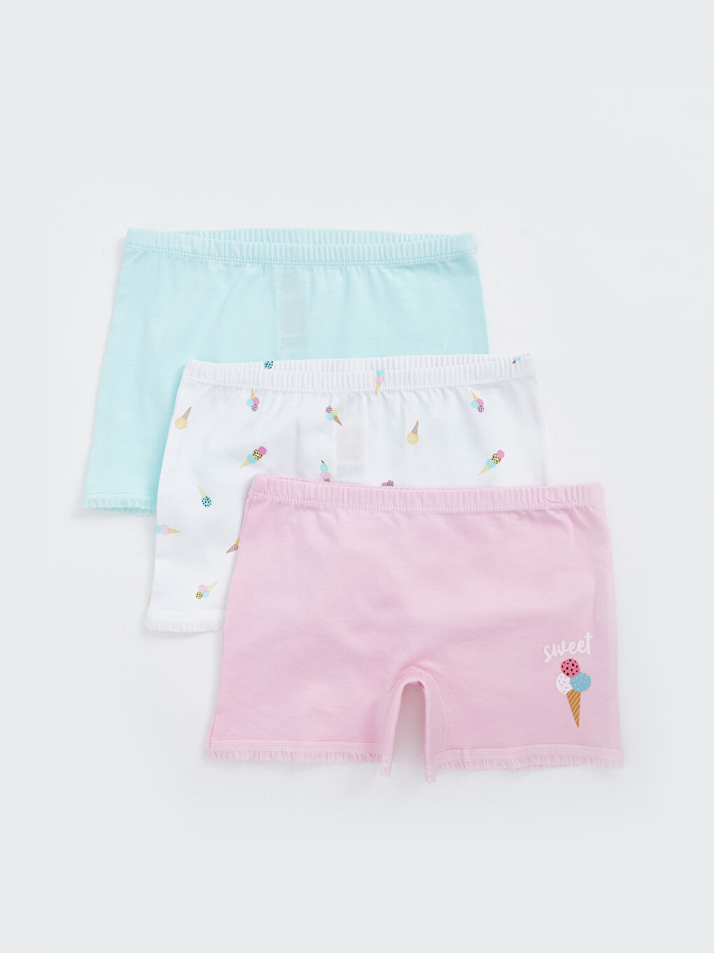 Boxeri pentru Fete cu Imprimeu 3 Bucăți