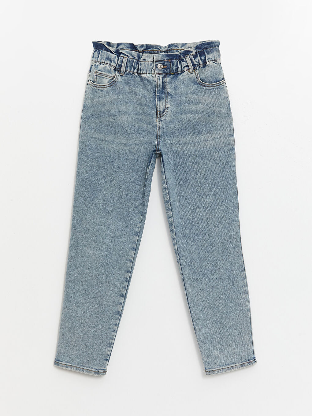 LC Waikiki Elasticated Waist Mom Fit Women's Jeans -S4CE00Z8-SHK